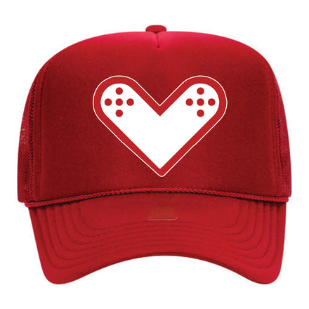 Wounded "Love" Trucker in Red