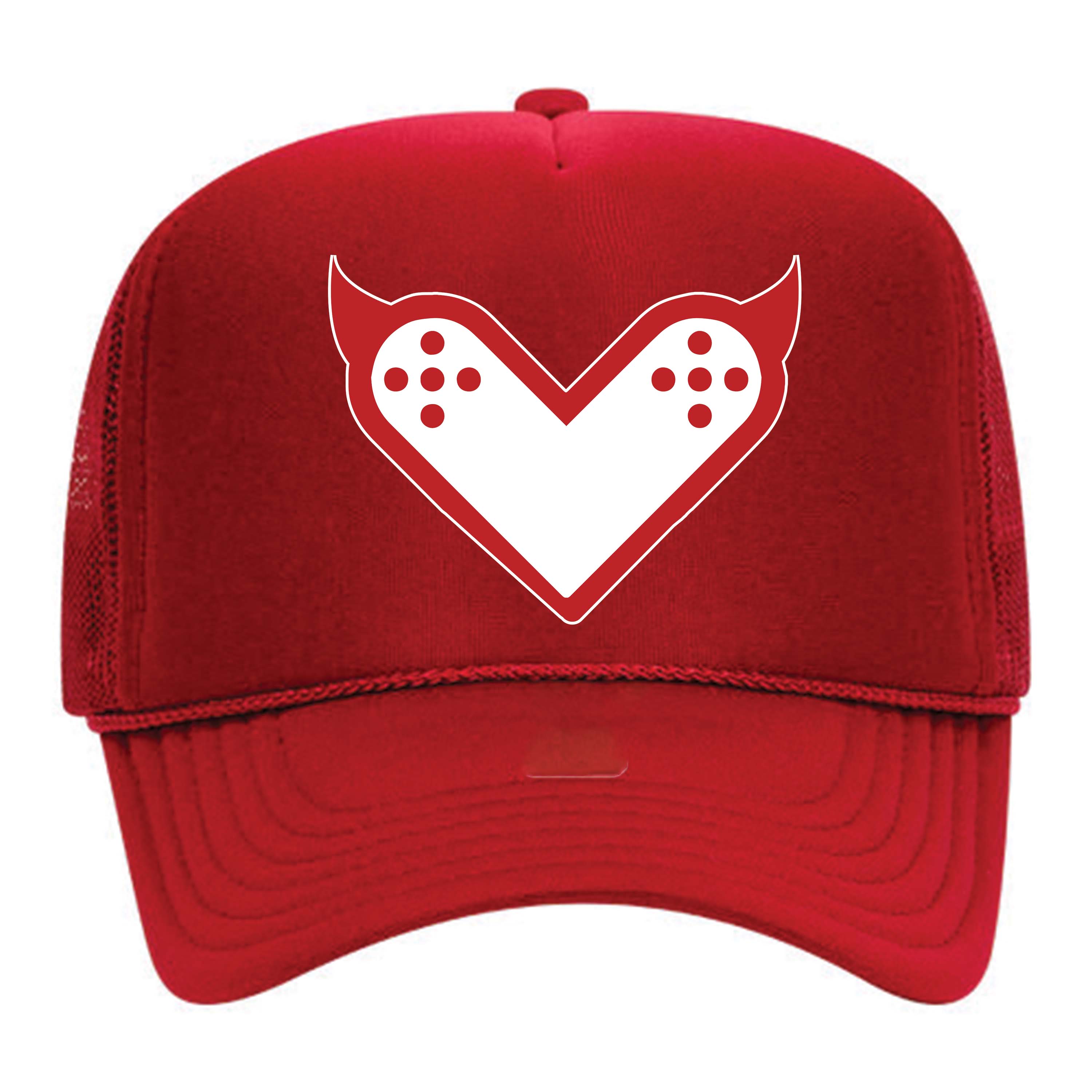 Wounded "Love" Trucker in Red