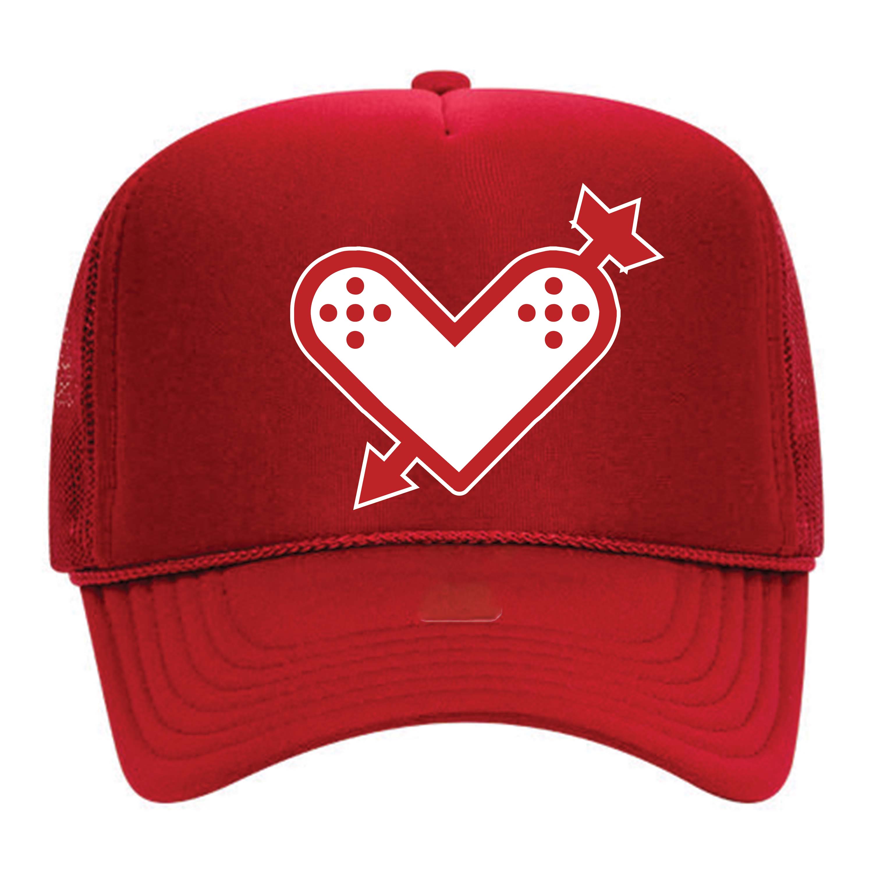 Wounded "Love" Trucker in Red