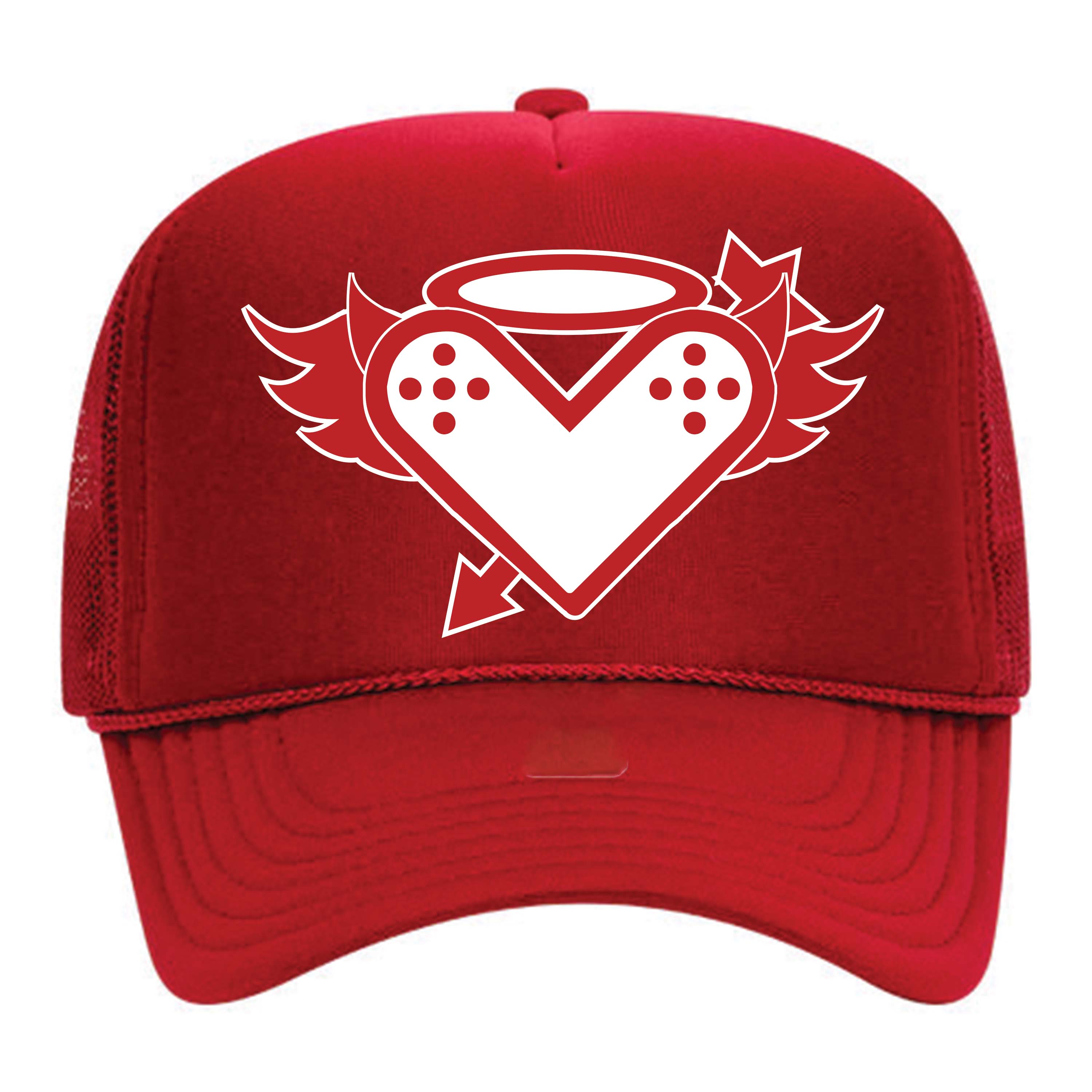 Wounded "Love" Trucker in Red